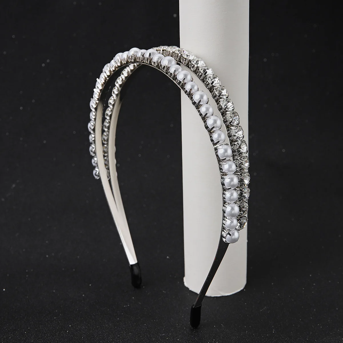 

Romantic Crystal Wedding Hair Band Girls Double Layers Crown Diadem Bridal Tiaras Accessories Hair Jewellery HSJ88