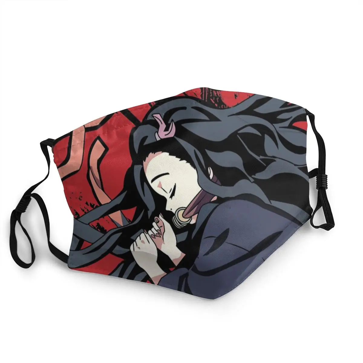 Маска для лица Demon Slayer Nezuko многоразовая маска аниме Kimetsu No Yaiba анти-дымка защита от