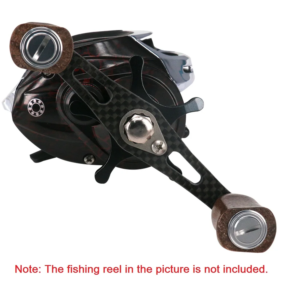 Металлическая Рыболовная катушка из углеродного волокна ручка с деревянными