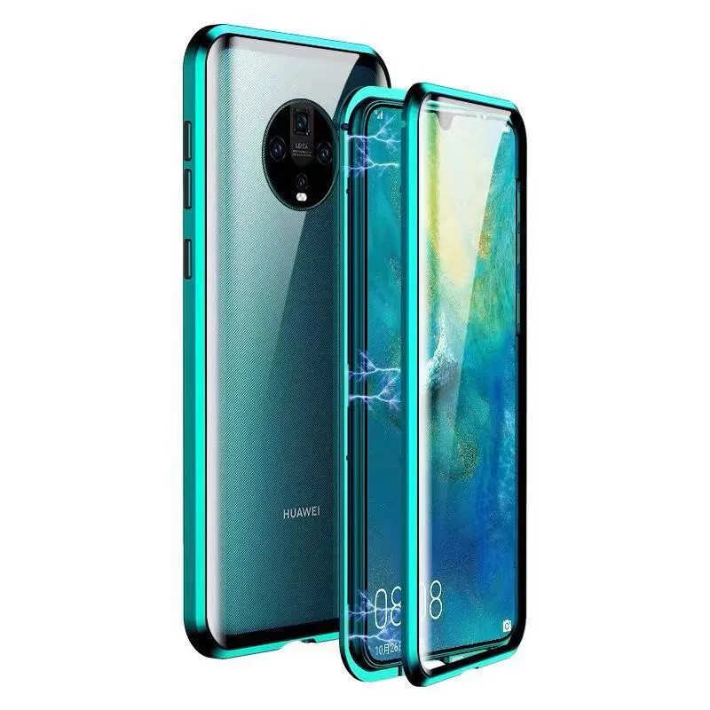 360 Magnetic Case For Huawei Mate 30 Pro Lite Front And Back Double Sided Glass Protective Cover Coque |