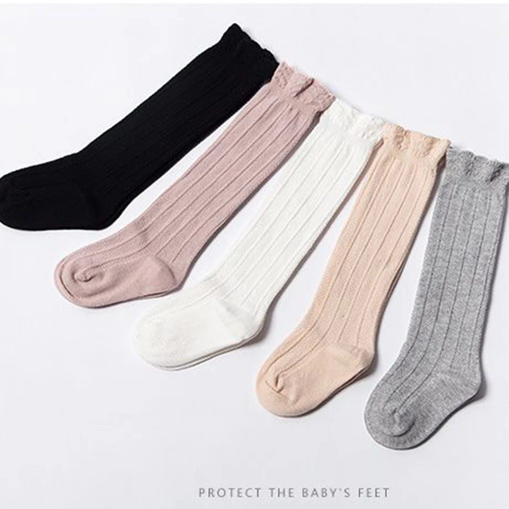 Новые детские носки гольфы с большим бантом для маленьких девочек мягкие