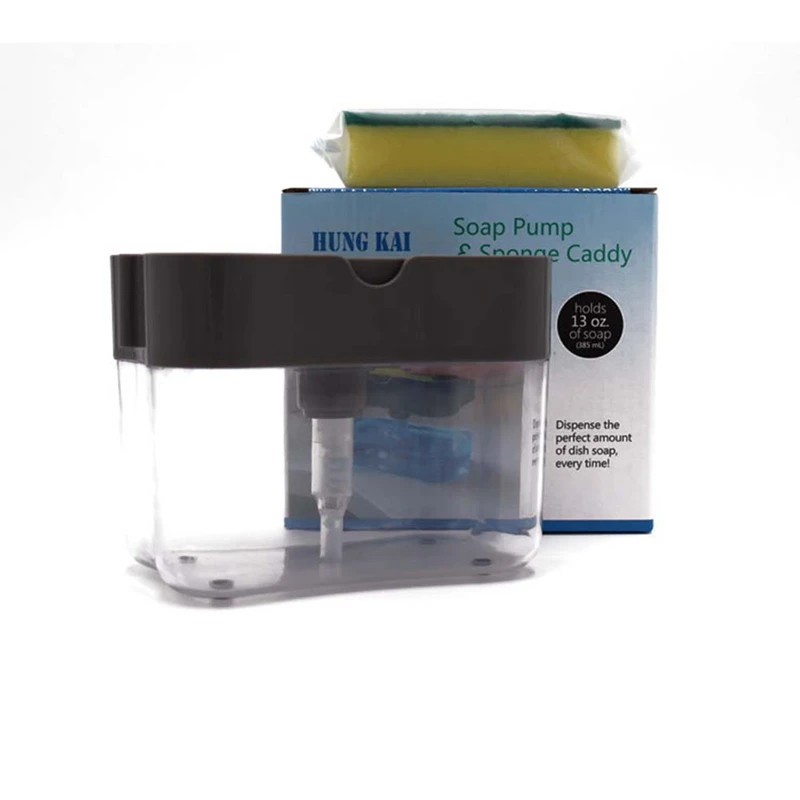 Диспенсер для мыла 2 в 1 диспенсер мытья посуды Ручной пресс жидкого насос с