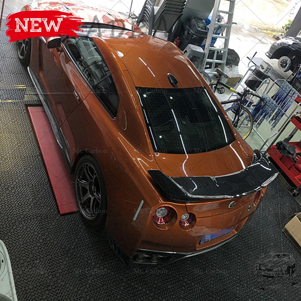 Для NISSAN R35 GTR MY17 Варис Стиль углеродное волокно стекло GT Спойлер отделкой средства