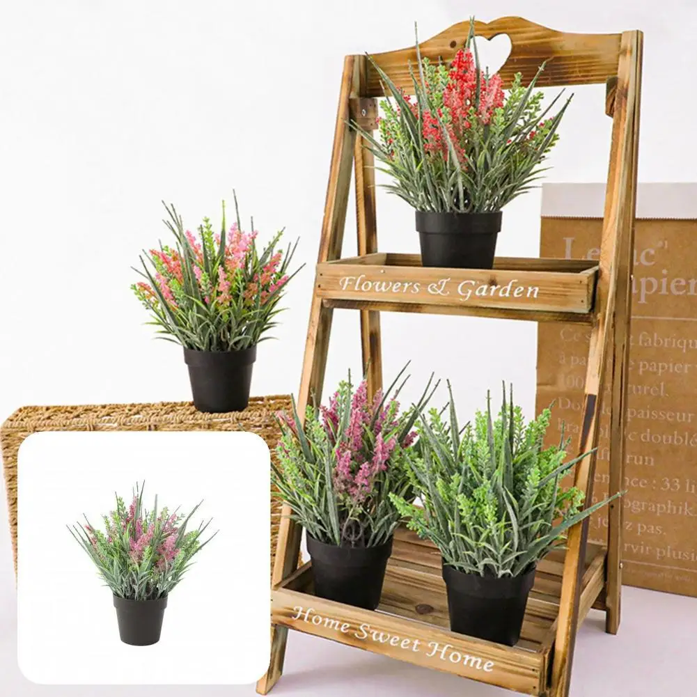 

Lightweight Special Easy to Care Fake Potted Plant Plastic Artificial Plant Ornamental Desktop Decor