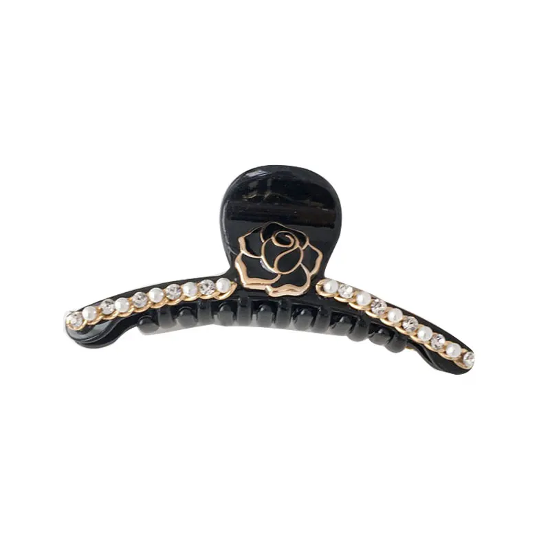 

Korea Pearls Beads Hair Claw For Women Girls Pearl Crystal Rhinestone Flower Hairpins Hair Crab Clamp Headwear Hair Accessories