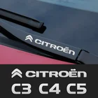 Металлическая Эмблема, автомобильные декоративные наклейки, светоотражающие наклейки на автомобильные стеклоочистители для CITROEN C3 C4 C5, C3-XR berlingo jumper, автомобильные аксессуары