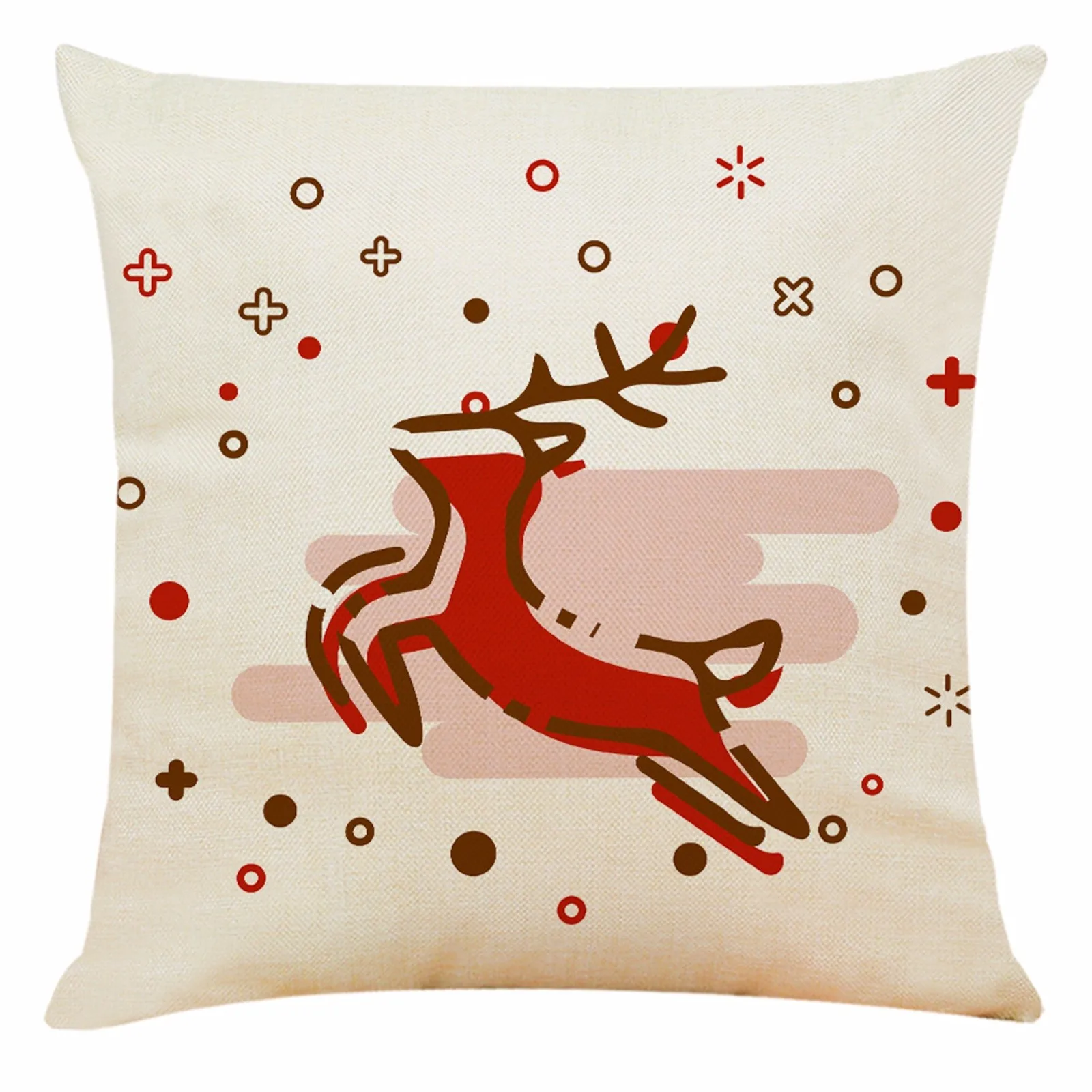 

Pillow Case Christmas Pattern Sofa Car Throw Cushion Cover Home Decor christmas navidad christmas decorations