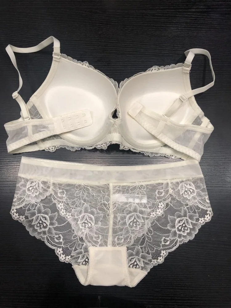 

Women's sexy bra set, push up lingerie, underwear set, gathered bra, lace underwear, comfortable and breathable bra,