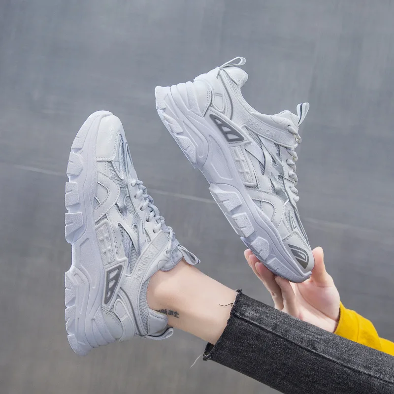 Повседневная обувь спортивная маленькие белые женские туфли для скейтборда W002