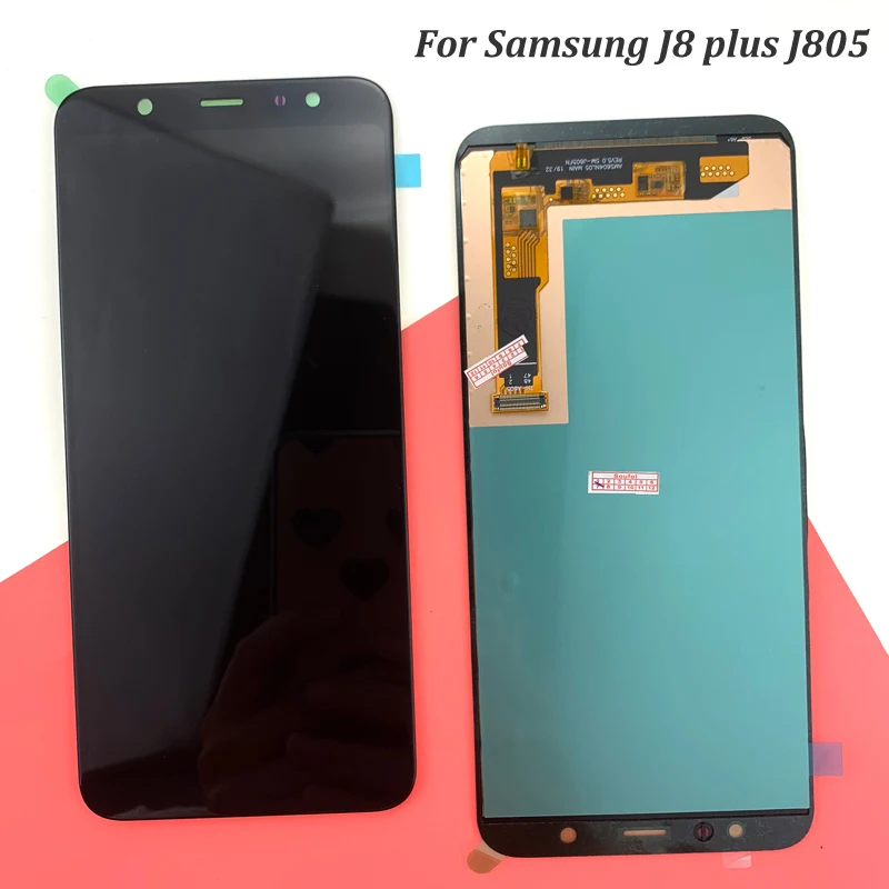 ЖК дисплей для samsung Galaxy J8 Plus + сенсорный экран дигитайзер сборка 2018 J805