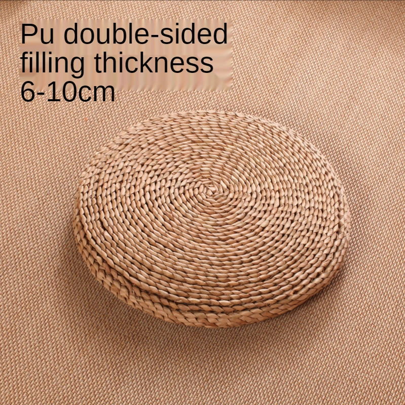 

Corn-skin mat futon cushion tatami plus thick grass-made drift window floor round Rush seedling are6-10 cm thick