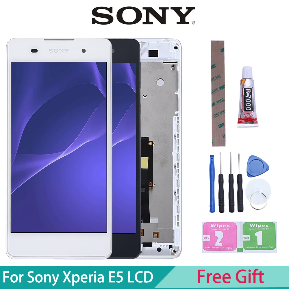 Оригинальный ЖК дисплей для SONY Xperia E5 сенсорный экран дигитайзер Замена F3311 F3313|lcd