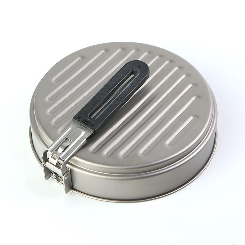 Сверхлегкая титановая сковорода чаша для дома уличная посуда кемпинга пешего