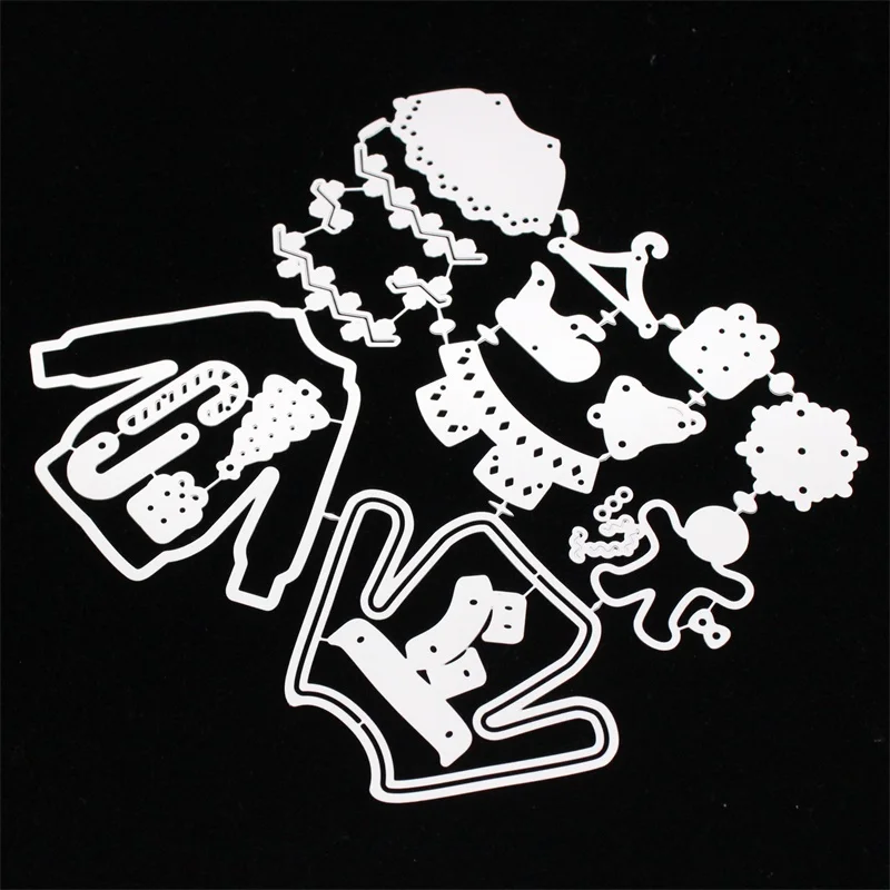 Милый уродливый свитер металлические режущие штампы трафареты для DIY