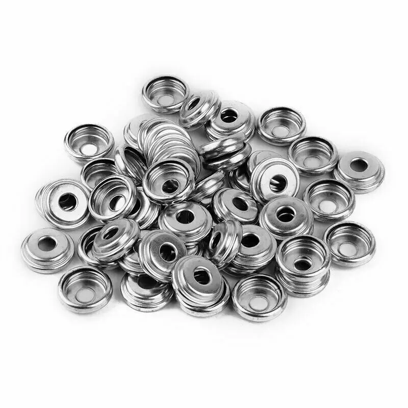 Набор из 20 кнопочных розеток 15 мм нержавеющей стали шнековый пресс штифт с