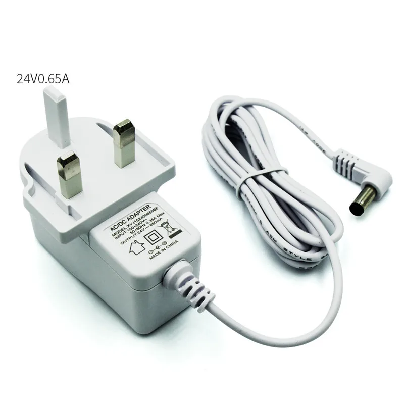 Вилка стандарта Великобритании адаптер питания для лампы 24 В 5 а 2 1 мм */10