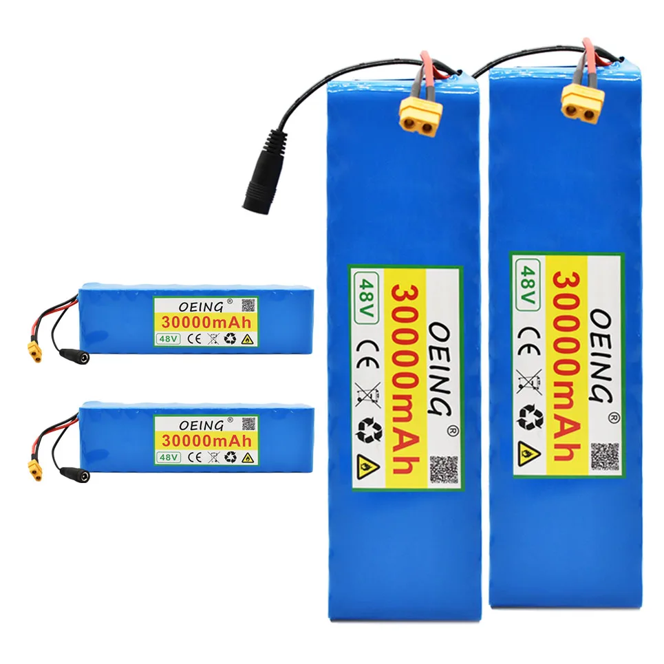 

NEWEST 48V 30Ah 21700 lithium battery pack 13S3P 30000mAh 1000W High power battery 54.2V Ebike electric bicycle 25A BMS