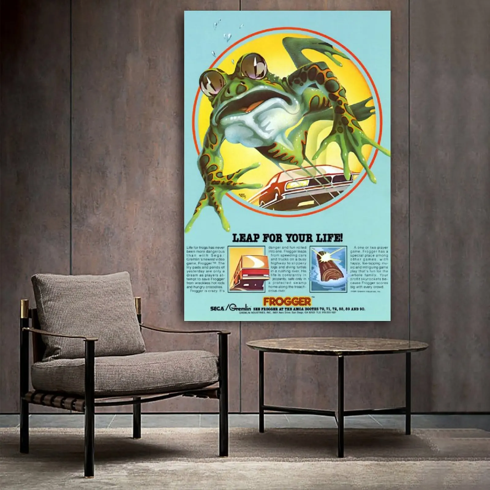 Настенная картина Frogger для фильмов и видеоигр | Дом сад