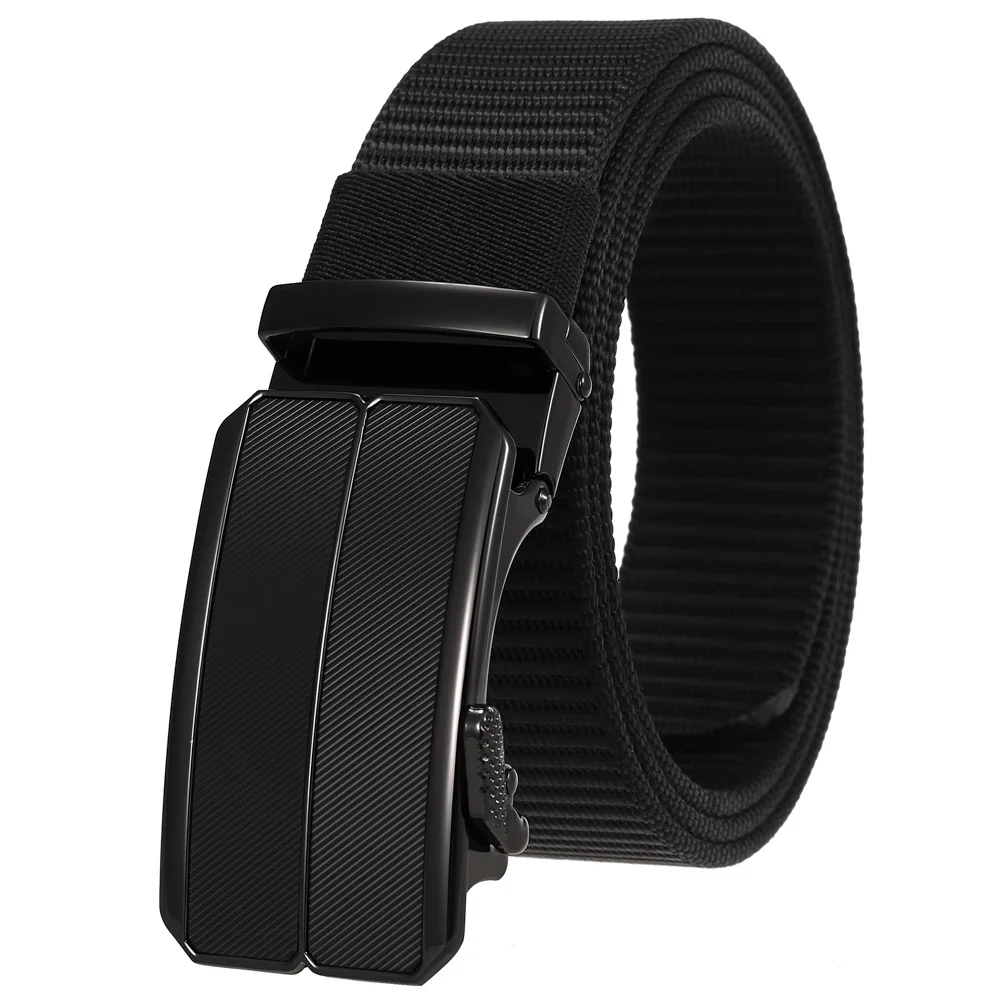 Men's Nylon Ratchet Belt Adjustable Web Utility Belt High Quality Metal Automatic Buckle For Man