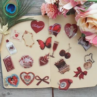 38pcs vintage style miss sweetheart and her things style sticker scrapbooking diy gift packing label decoration tag