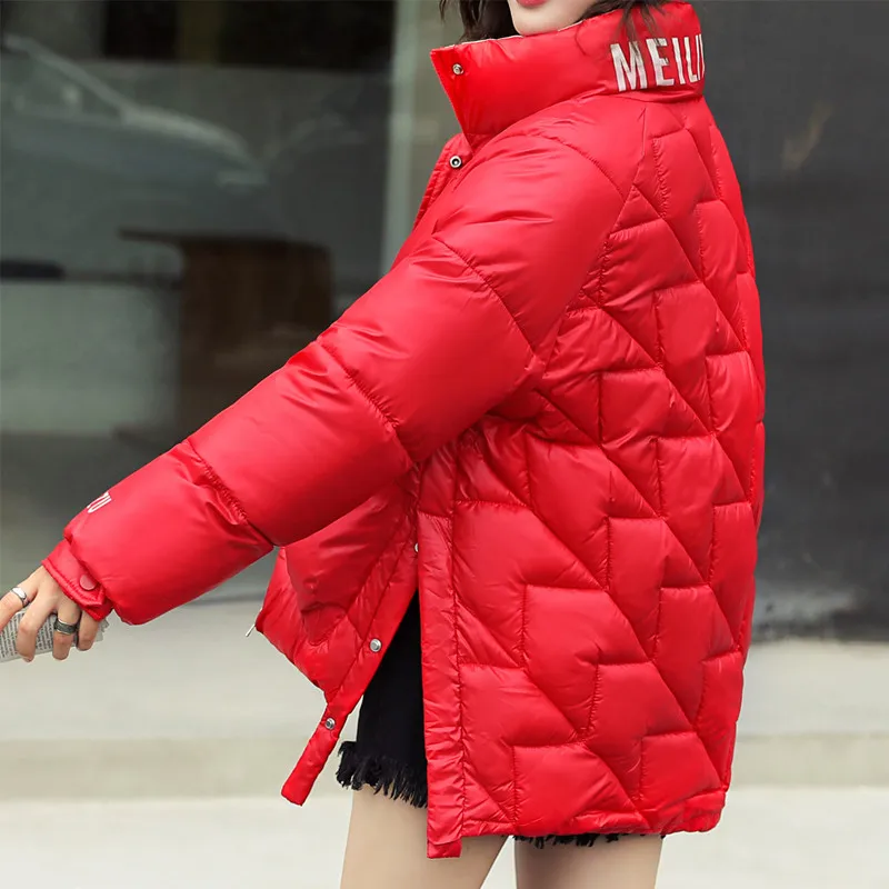

fashion Bright face Down Padded Jacket Women 2020 Autumn Winter Coats new Korean loose Cotton Padded Jackets Girls Outerwear 568
