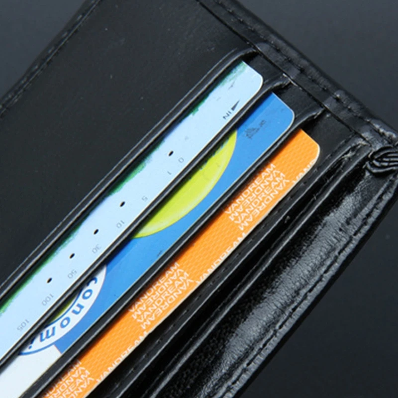 

Men's PU Leather Vintage Short Wallet Credit Card Holder Bifold Business Purse M5TE