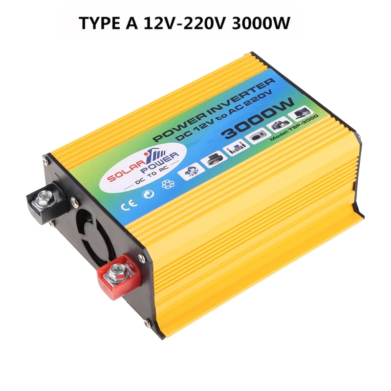 Boat Car 3000W Converter Power Inverter DC 12V to AC 220V Invertor USB Charger | AC/DC Adapters