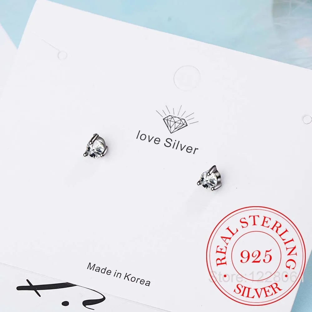 

S925 Sterling Silver Earring Fashion Personality Zircon Hook Half Circle Screw Earring Ear Bone Nails Wild Female Silver Jewelry