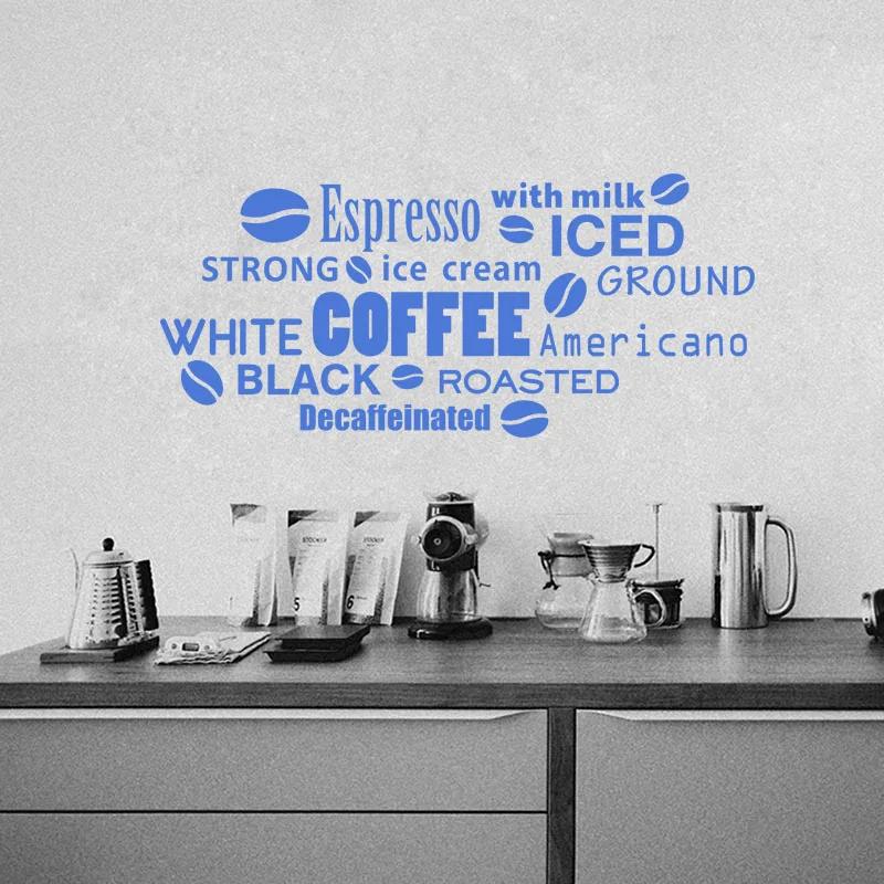 Наклейки на стену дизайн кофе винил настенная декоративная Наклейка Декор для