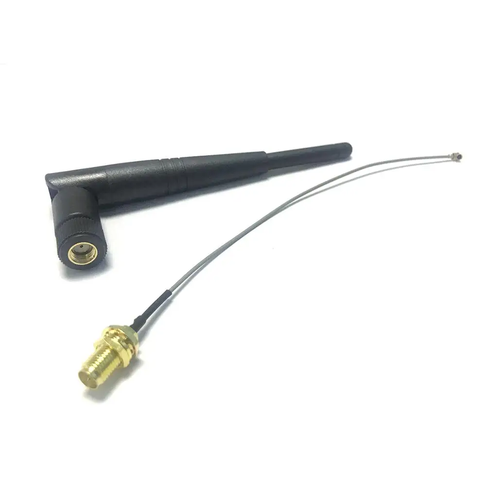 

WIFI Antenna 2.4GHz 3dBi RP SMA Male OMNI Rubber Duck Aerial + IPX / u.fl To RP SMA Female Jack Pigtail Cable 15cm