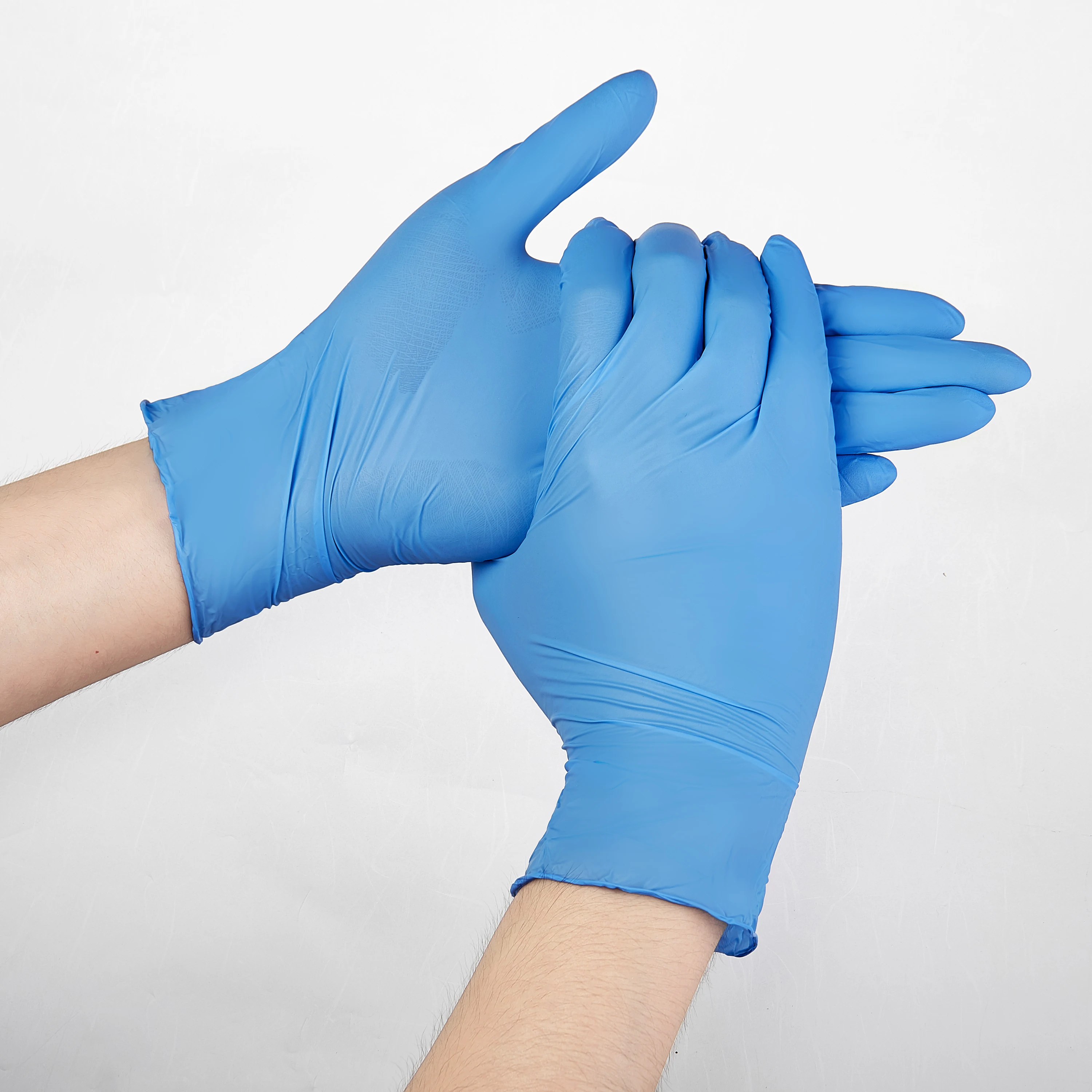 100 шт. синий Guantes 9 дюймов одноразовые нитриловые перчатки рабочие бытовые моющие