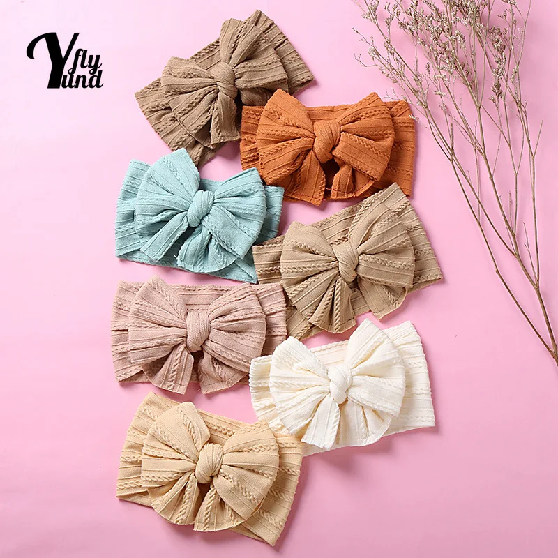 Высокоэластичная нейлоновая широкая повязка для волос Yundfly 15*9 см двухслойная