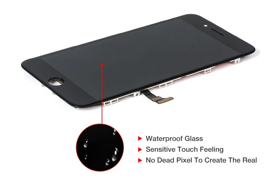 OEM ЖК-дисплей для iPhone 7 7 Plus, полный комплект дигитайзер в сборе, 3D сенсорный экран, Замена+ фронтальная камера+ динамик+ подарки