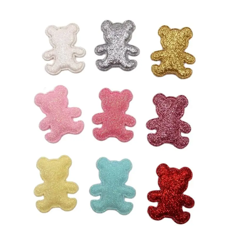 20 шт./лот блестящие войлочные патчи для пришивания одежды 2 5x4 см мягкая