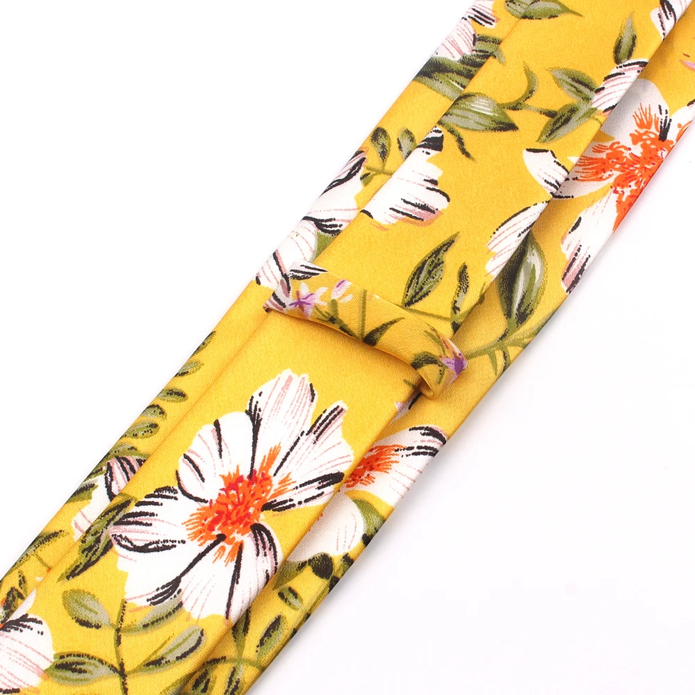 New Chiffon Floral Ties Printed Mens Spring Summer Slim Neck Tie For Men Women Fashion Skinny Necktie Wedding Party | Аксессуары для