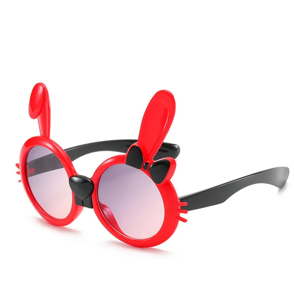 

Hot sale kids Cute Rabbit Ears Sunglasses Vintage Kids Sunglasses Child fresh colorful Sun Glasses for children Oculos De Sol
