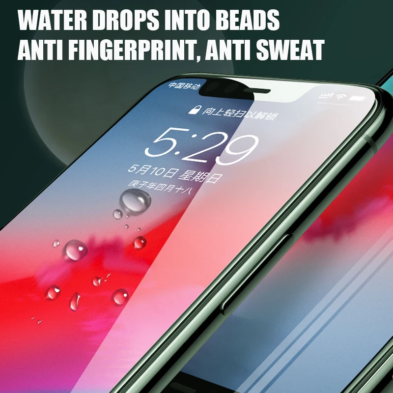 

2PCS Full Cover iPhone Screen Protector iPhone 12 Pro Max Tempered Glass Phone Film For iPhone 6s 7P 8P XR XS MAX 11 Pro Max