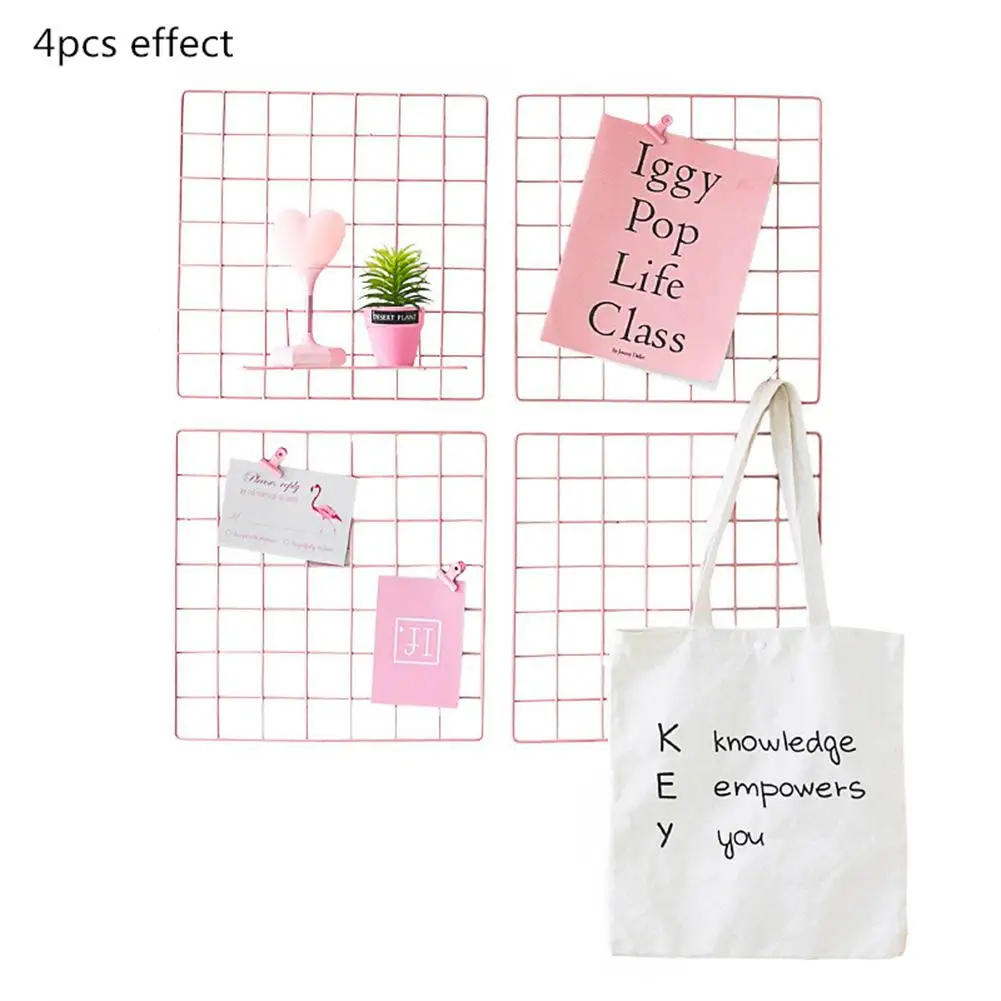 Studyset розовый железный провод сетки настроение доска Фото Дисплей для девочек