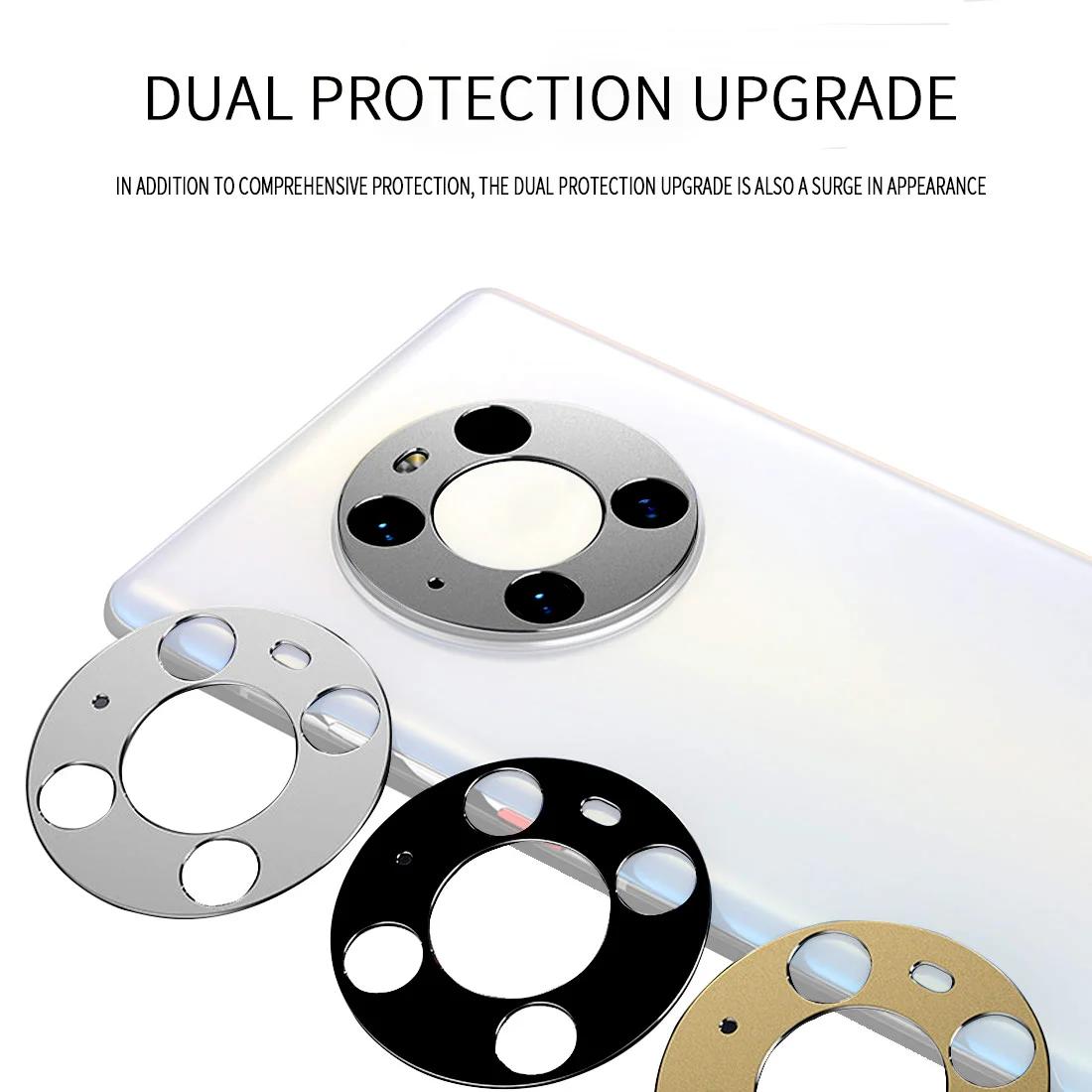 

Защитный Объектив из алюминиевого сплава для смартфона Huawei Mate 40 Pro, 3 шт.