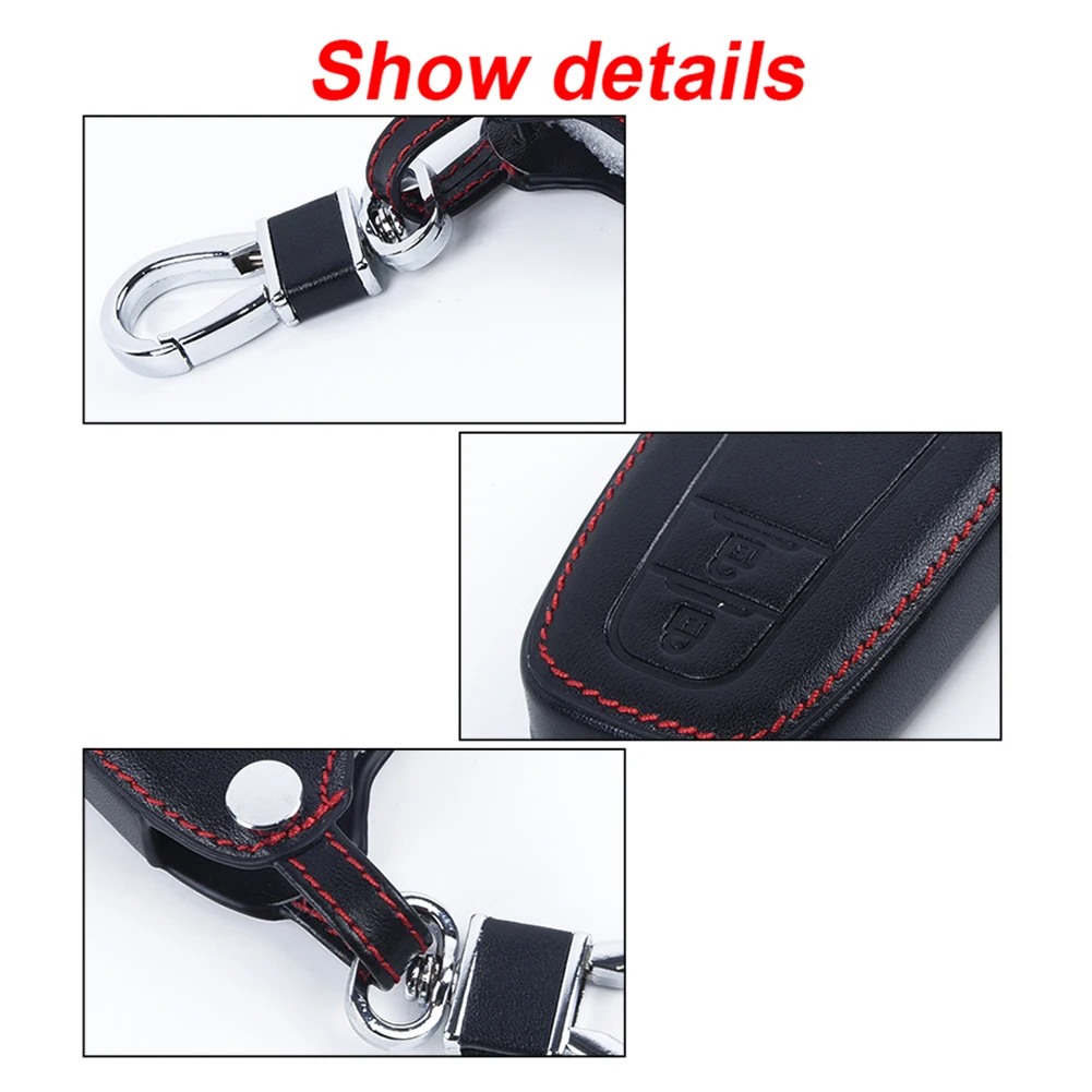 Защитный чехол для автомобильных ключей с 2 кнопками Toyota CHR C HR 2017 Prius черный