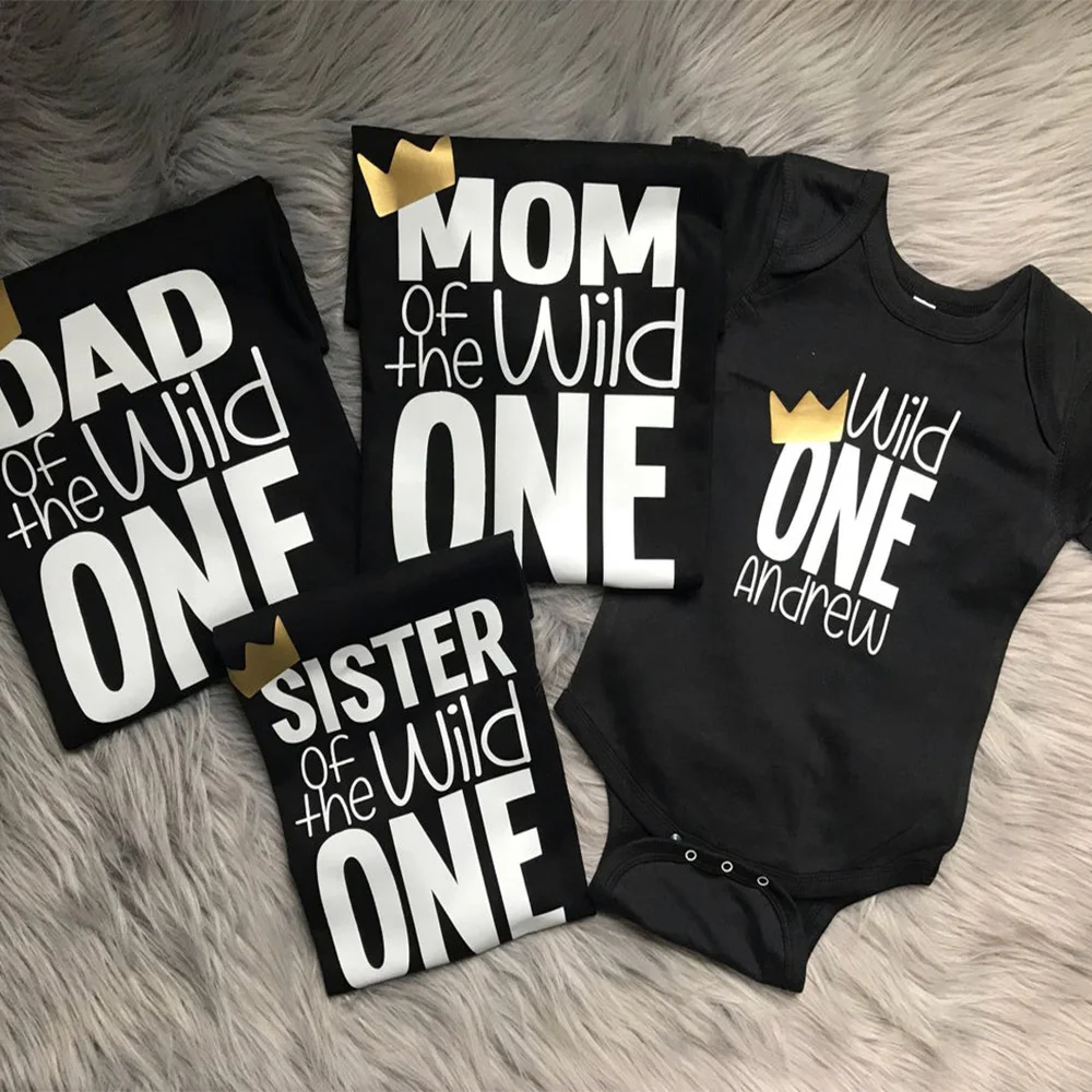 На заказ Wild One Birthday. Король всех диких вещей. Рубашка для первого дня рождения.