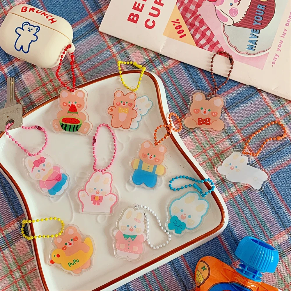Фото Bentoy Milkjoy 2pcs Rabbit Bear Bags Accessory Pendant Japan Korea Cute Key Chain Ring Children Gift Bag Sccessories Wholesale Багаж и Bentoy Milkjoy 2pcs Rabbit Bear Bags Accessory Pendant Japan Korea Cute Key Chain Ring Children Gift Bag Sccessories Wholesale Багаж и