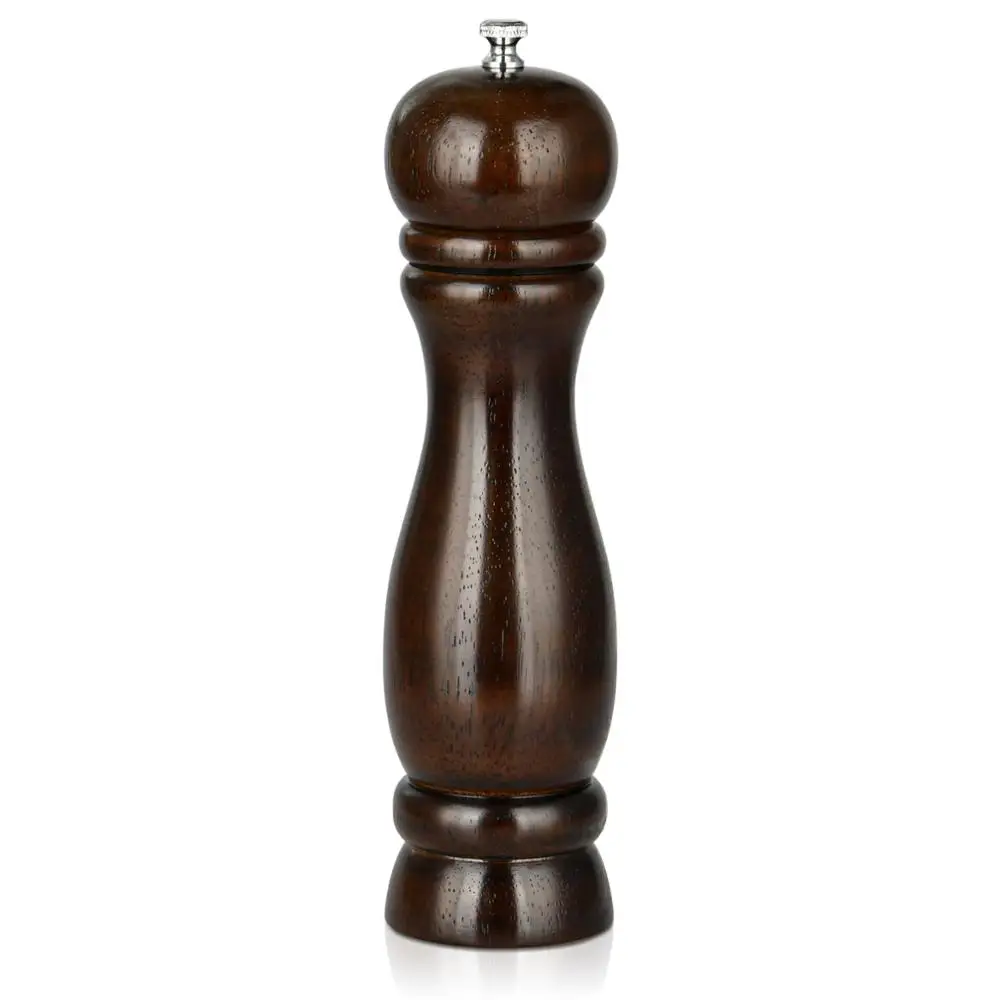 Деревянная мельница для перца Fissman из черной резины с сильной регулируемой