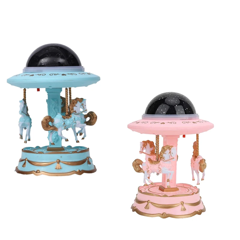 

Carousel Musical Box for Girl, Projection Light for Home Decoration Birthday Gift
