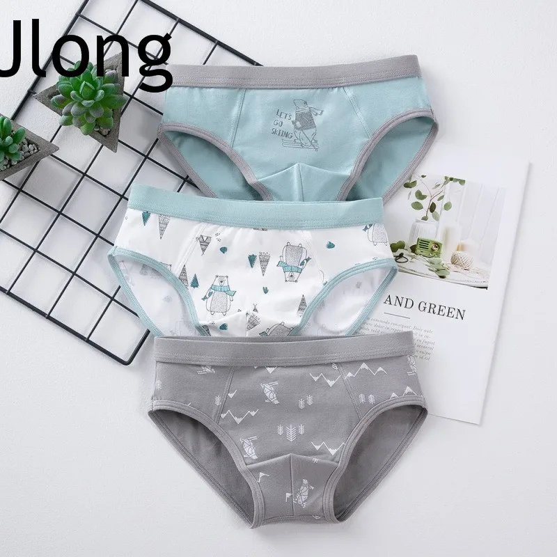 Детское нижнее белье От 3 до 14 лет шт./лот трусы для мальчиков хлопковые боксеры