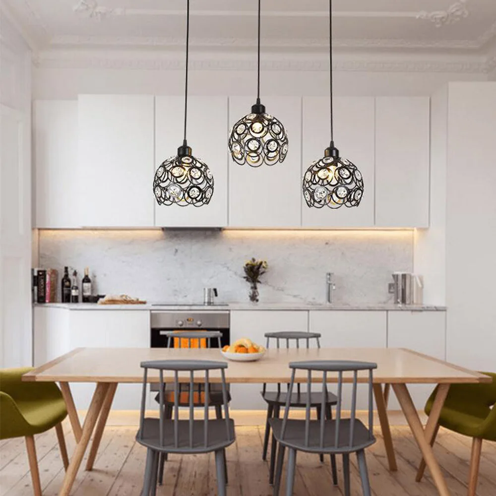 Современная элегантная Подвесная лампа хрустальная люстра в скандинавском