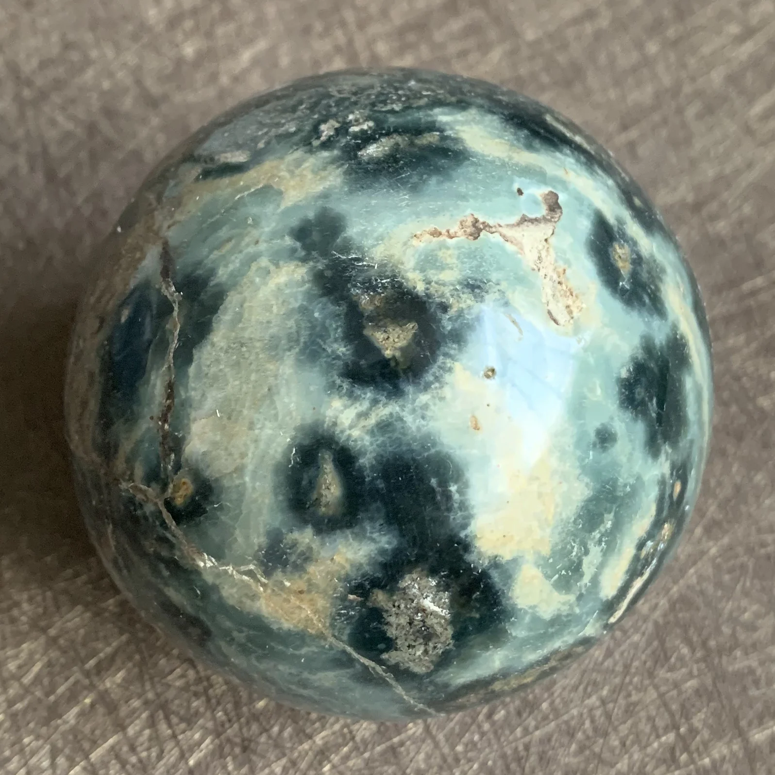 

324 г натуральная Океаническая яшма Сфера полированный кварцевый кристалл домашний Декор шар Исцеление Z016