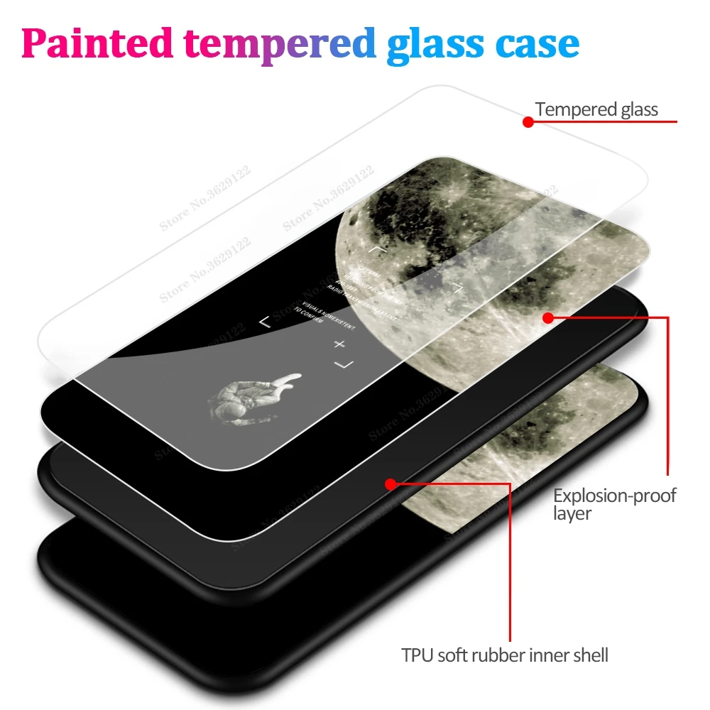 Tempered Glass Case For Redmi Note 11 Pro Plus 5G Case For Xiaomi Redmi Note 10 9 Pro Max Note 9S 10S Shockproof Case Cover Capa