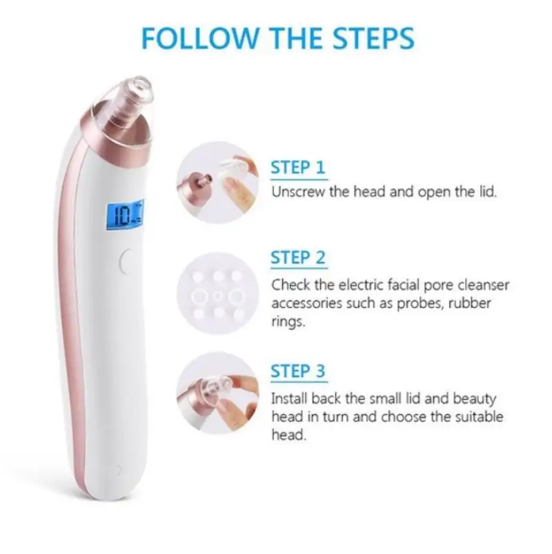 Электрический вакуумный экстрактор для удаления угрей и акне очищающее средство