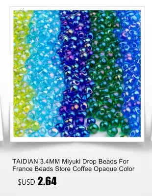 Тайдиан Миюки бусины-разделители для браслетов 3,4 мм 10 грамм Etsy Store ювелирные изделия дизайнерские японские стеклянные бусины около 200 штук